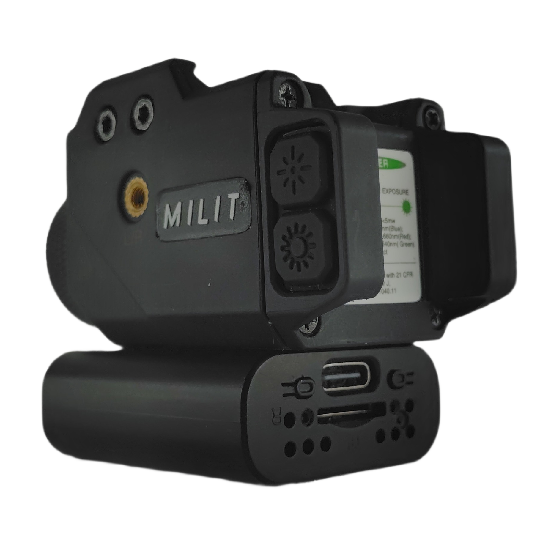 Milit AO Series Picatinny Rail Gun Attachment Surveillance Camera Device (2) Milit AO Series Picatinny Rail Gun Attachment Surveillance Camera Device (2)