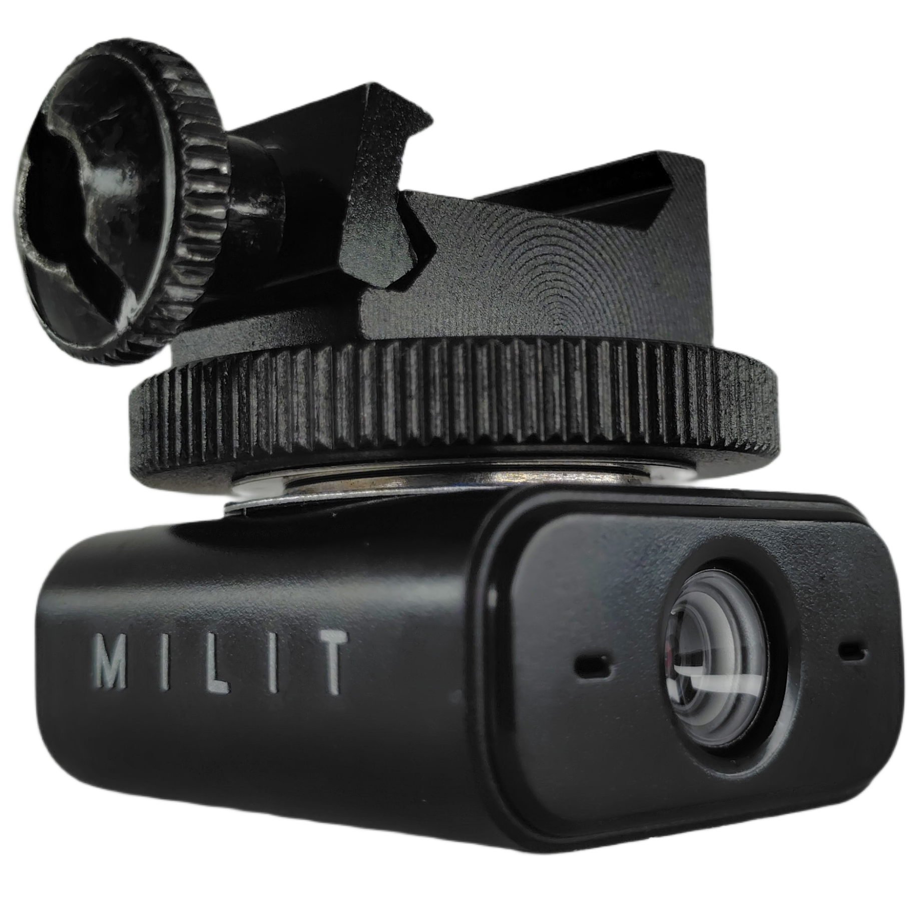 Milit HD Series Picatinny Rail Gun Attachment Surveillance Camera Device Side Front Milit HD Series Picatinny Rail Gun Attachment Surveillance Camera Device Side Front
